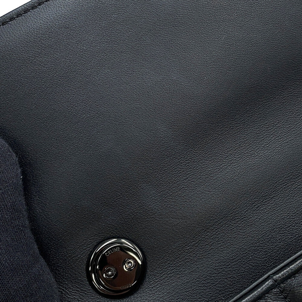 Celine Chain Shoulder Bag Monochrome Black One - Picture 8 of 12